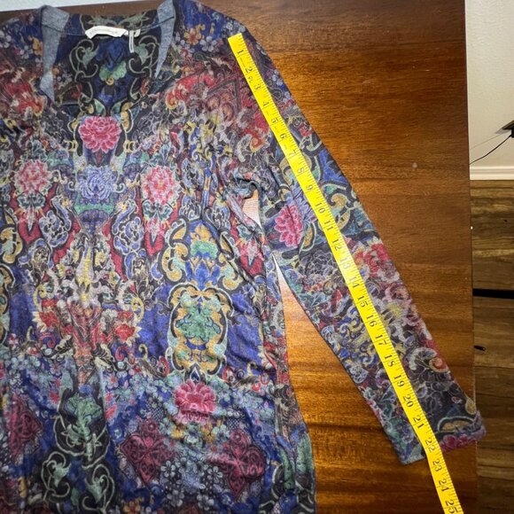 Soft Surroundings Boho Granola Cottage Indie Shark Tooth Whimsigoth Tunic Large - Picture 10 of 12